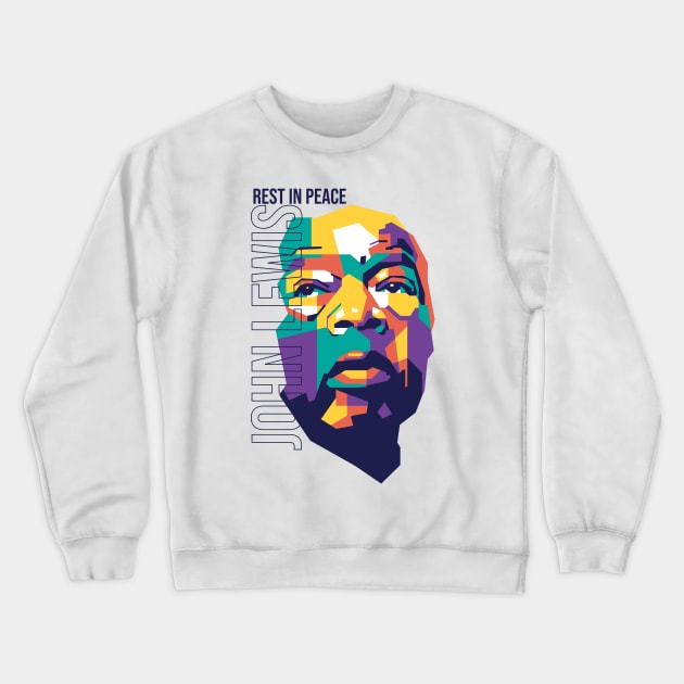 Rest In Peace Sir John Lewis Crewneck Sweatshirt by pentaShop